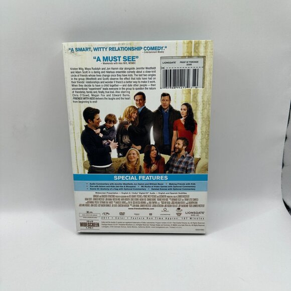 Friends With Kids DVD Romantic Comedy Lionsgate Widescreen English Subtitles - Picture 3 of 6